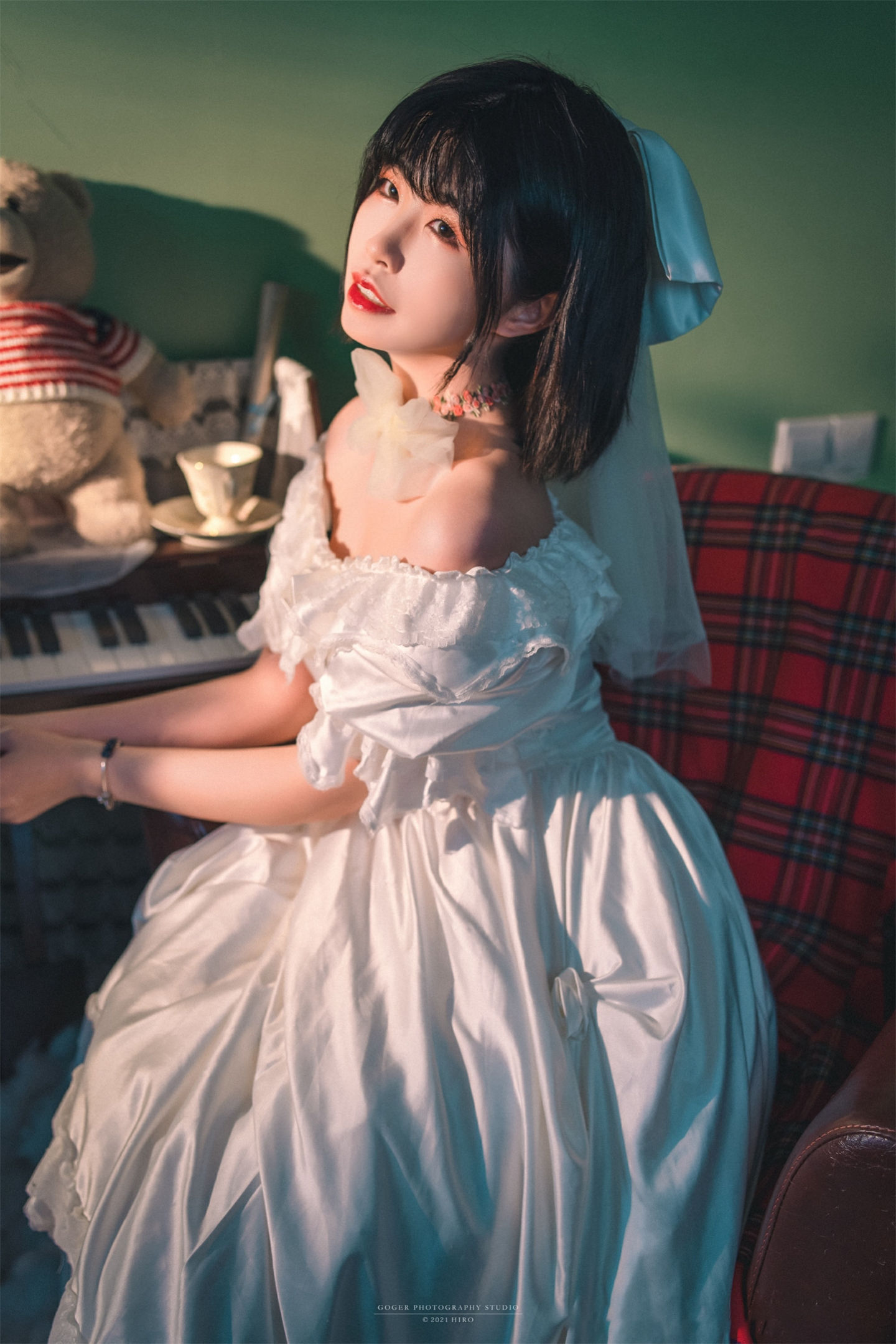 少女写真，纯洁白纱-cosplay-acg次元小屋-扮之狐狸