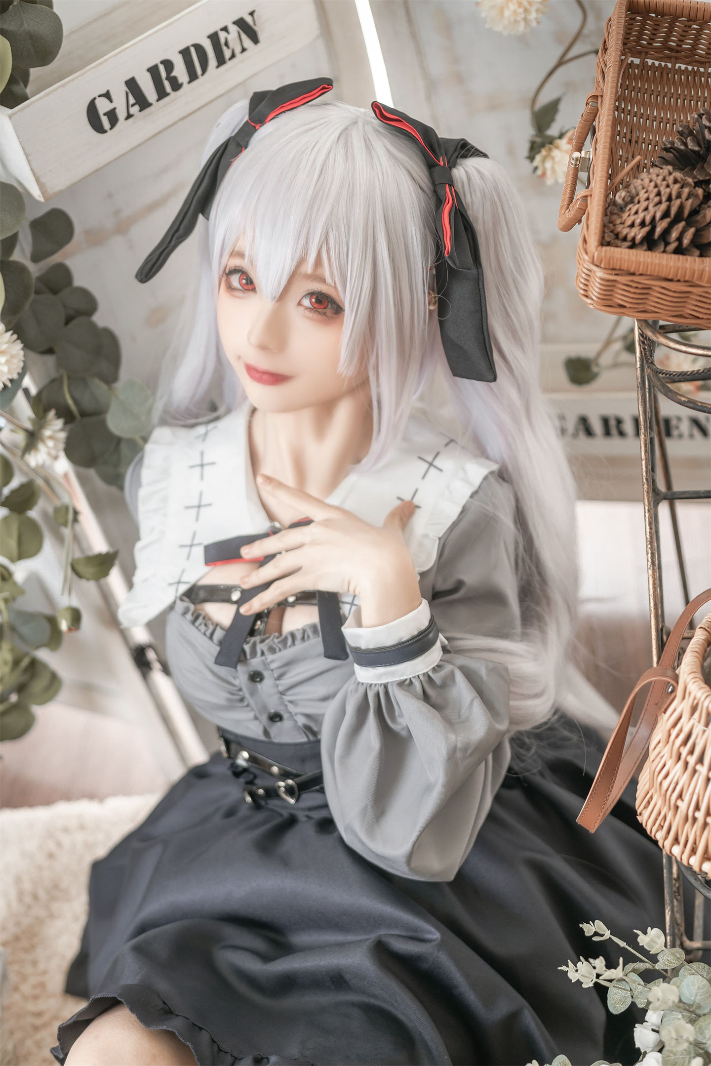 少女私影，银色双马尾-cosplay-acg次元小屋-扮之狐狸