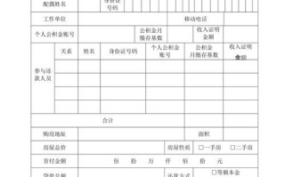 住房公积金贷款等额本息月还款额表 公积金贷款额度对照表