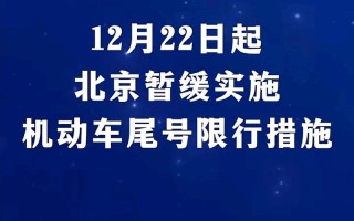 北京明起暂缓机动车尾号限行：新措施解读与影响分析