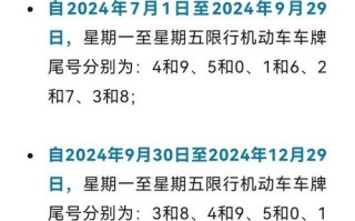 新一轮尾号限行图片 新一轮尾号限行2024年最新消息