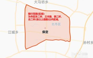 保定限行区域范围地图 保定市区限行范围地图