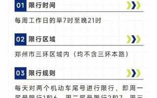 郑州单双号限行规则 郑州单双号限行时间和范围