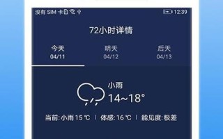 目前最准的天气预报软件 手机自带的天气软件