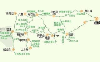 318国道川藏线路图 川藏线318国道起点和终点