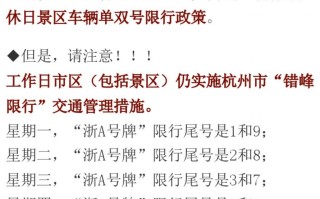 杭州限行政策详解：规定、影响与对策