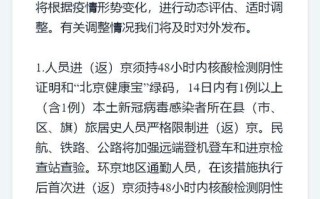 北京最新进出京政策今天 北京最新进出京政策