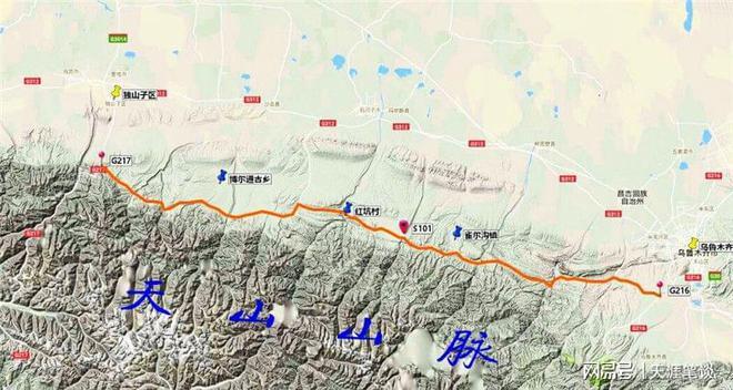 新疆s101线路图 疆北自驾游线路图-第2张图片-其人生活百科