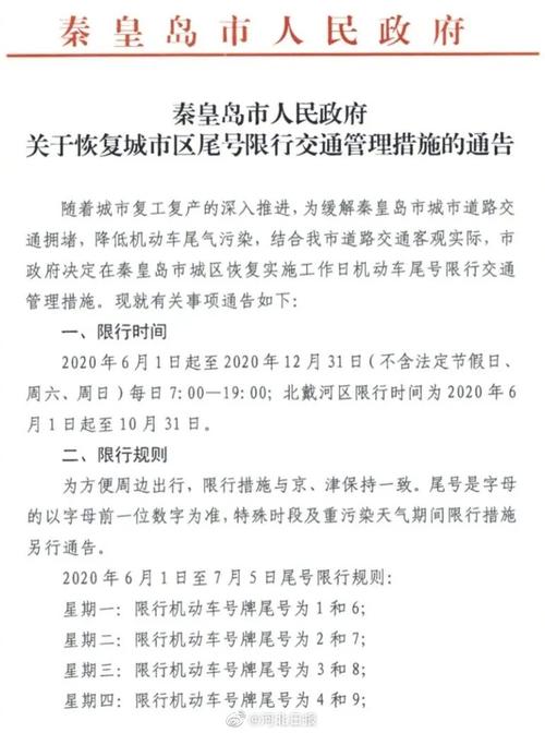 秦皇岛山海关今日限号 秦皇岛今日限号查询-第1张图片-其人生活百科