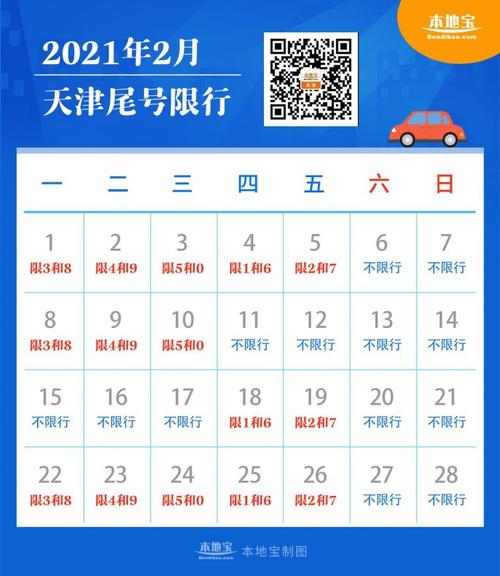 天津限号2021最新限号12月 天津限号2024最新限号时间表-第1张图片-其人生活百科