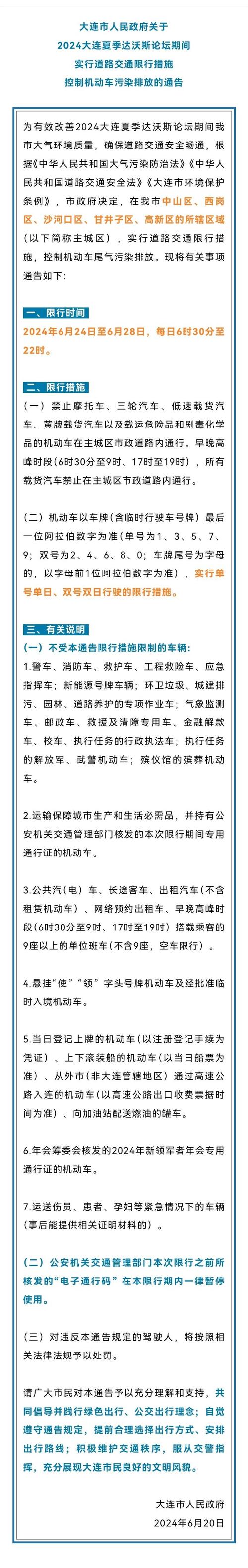 大连限行政策最新消息 大连外地车辆限行吗-第2张图片-其人生活百科