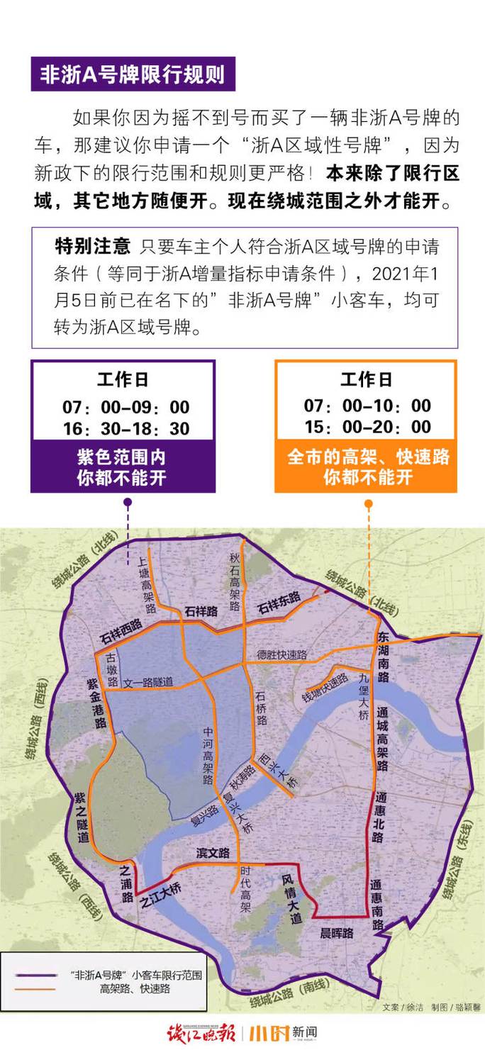 杭州市外地车牌限行时间和范围 杭州外地车牌限行时间几点到几点结束-第2张图片-其人生活百科