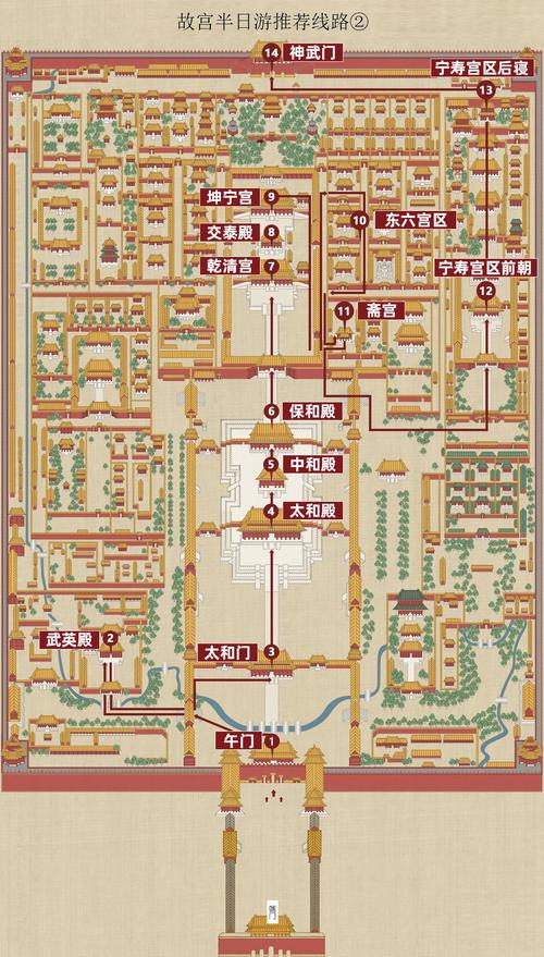 故宫路线图怎么写 故宫路线图小学生画-第1张图片-其人生活百科