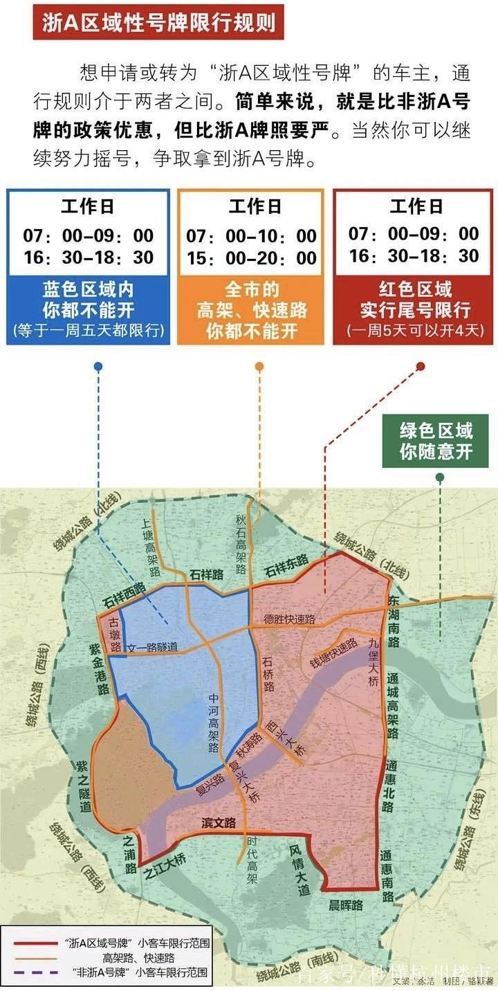 杭州西湖景区单双号限行时间和范围 杭州限行时间和范围图-第1张图片-其人生活百科