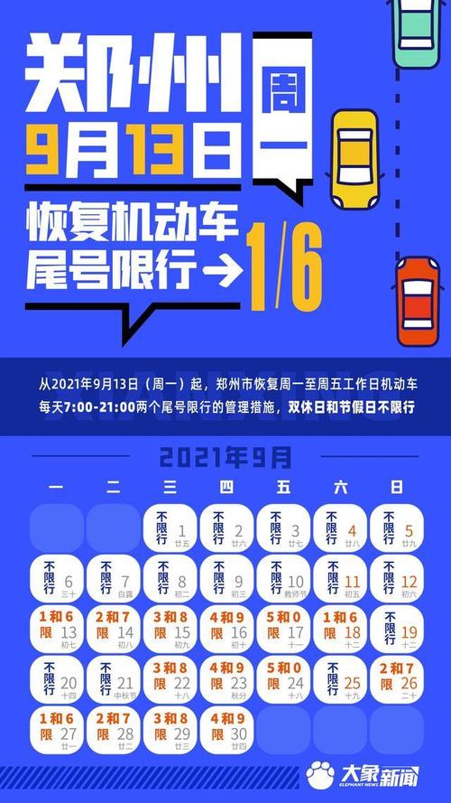 郑州汽车限号时间表 郑州车限号时间是几点到几点-第2张图片-其人生活百科