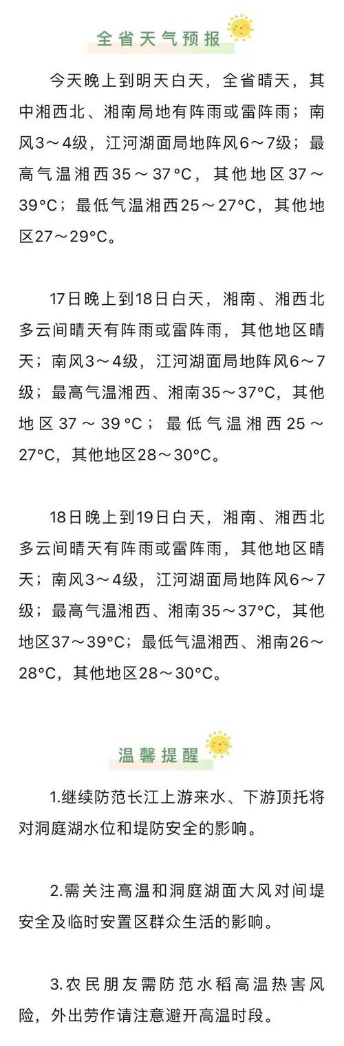 益阳天气预报7天 益阳天气预报15天-第1张图片-其人生活百科