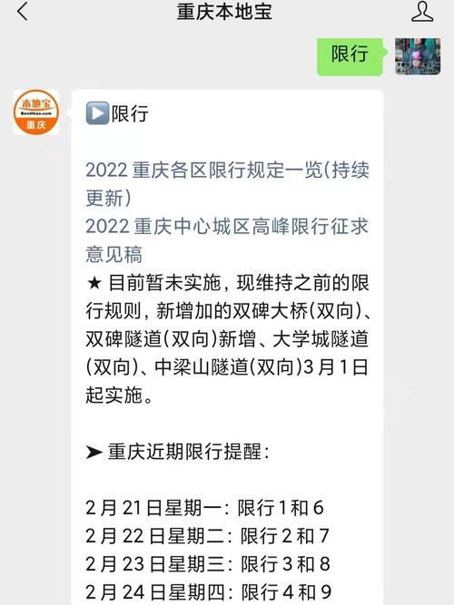 重庆主城限号时间和范围车牌尾号 重庆主城车辆恪尾号限行时间和范围-第2张图片-其人生活百科