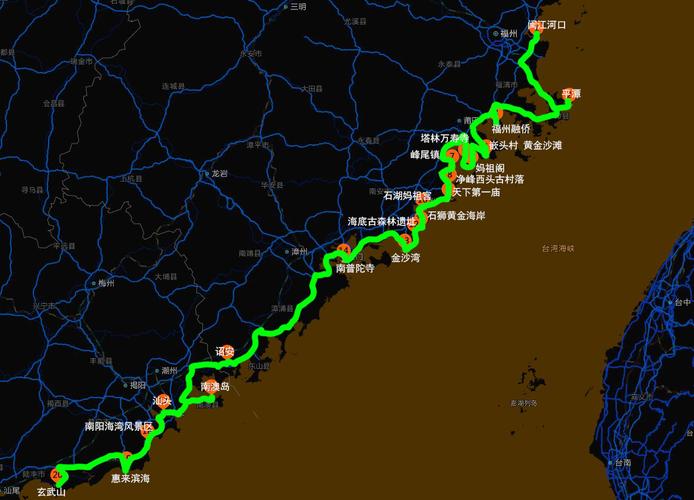 国道228全程路线详细地图高清图 东莞228国道全程线路图自驾路线最新版-第1张图片-其人生活百科