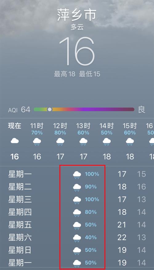 萍乡未来一周天气预报及分析-第1张图片-其人生活百科