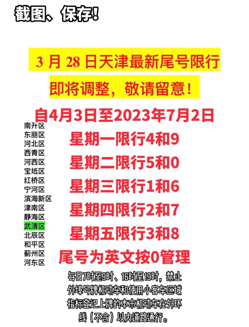 天津这周限行尾号是多少 天津机动车尾号限行规定-第2张图片-其人生活百科