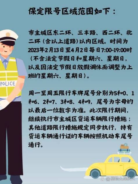 保定限行区域高清图 保定限行区域范围图-第1张图片-其人生活百科