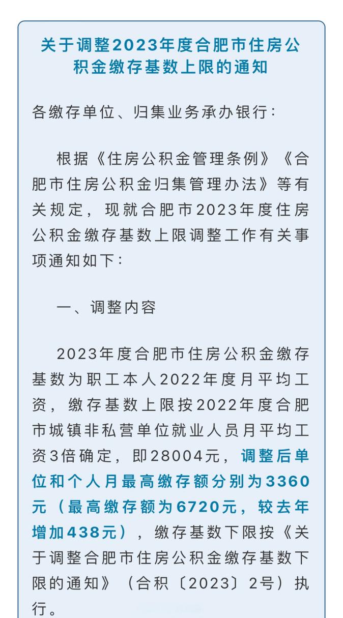 合肥公积金比例单位和个人 合肥公积金最低标准缴纳2024-第2张图片-其人生活百科