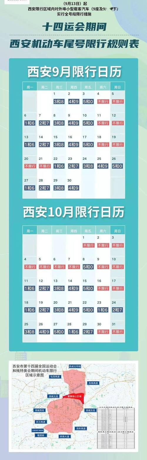 限行免罚西安最新规定 西安限行区域地图-第2张图片-其人生活百科